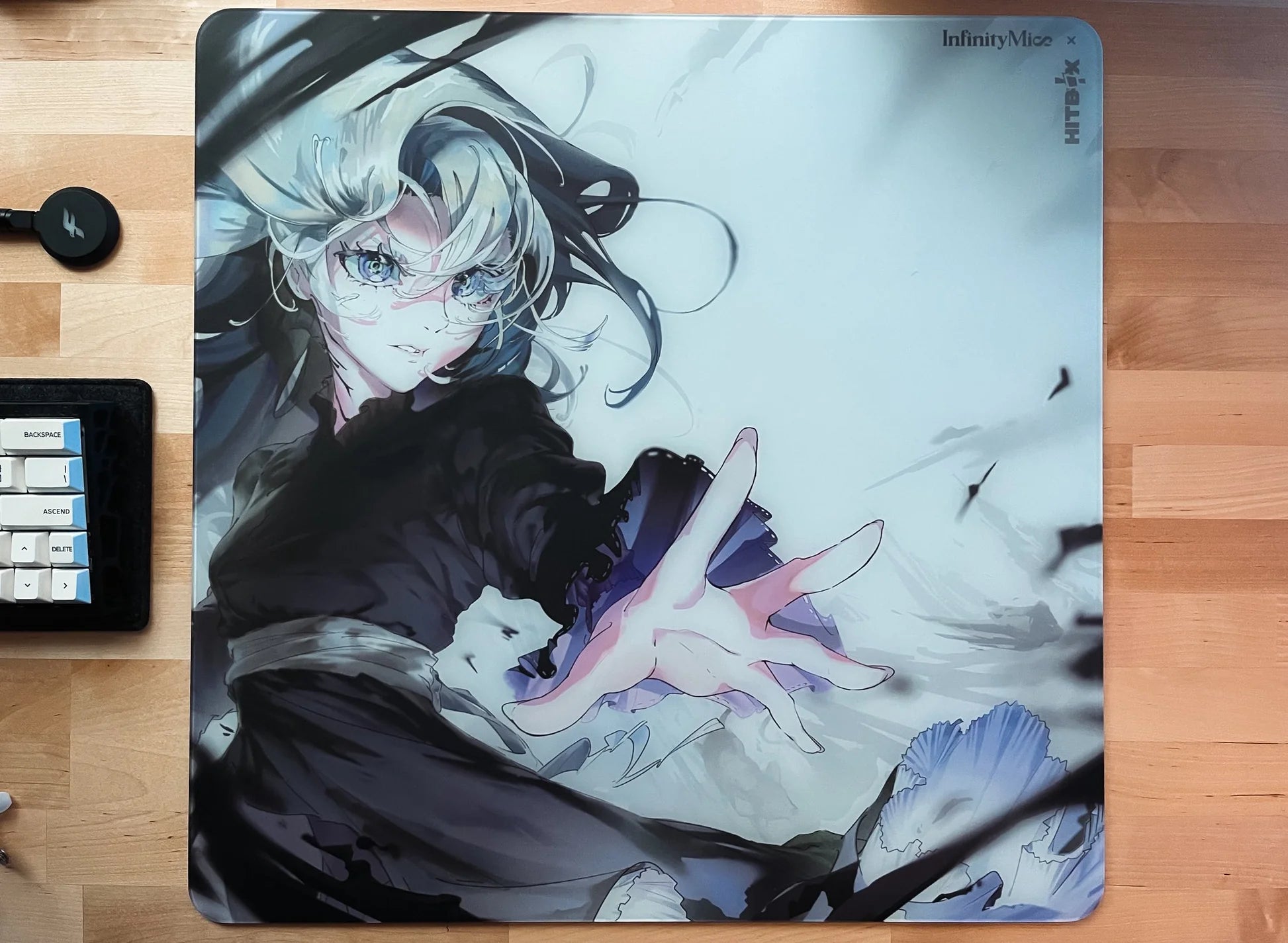 InfinityMice x Hitbox Studios Wisteria Glass Mouse Pad - Ausmodshop