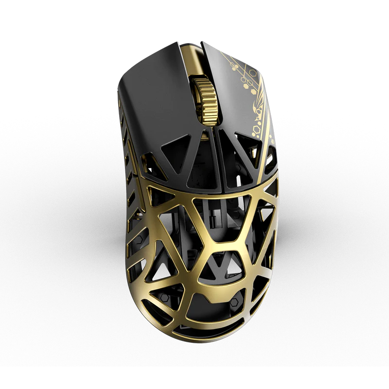 WLmouse Beast X Magnesium Wireless Gaming Mouse - Black and Gold