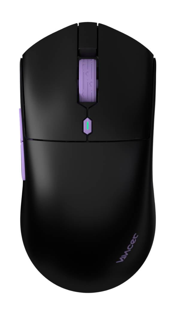 Vancer Castor Pro Wireless Gaming Mouse - Black and Purple