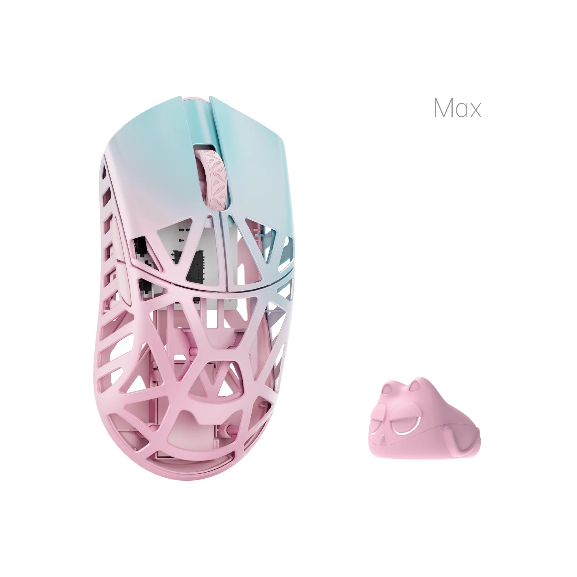 WLmouse Beast X Max Magnesium Wireless Gaming Mouse - Pink and