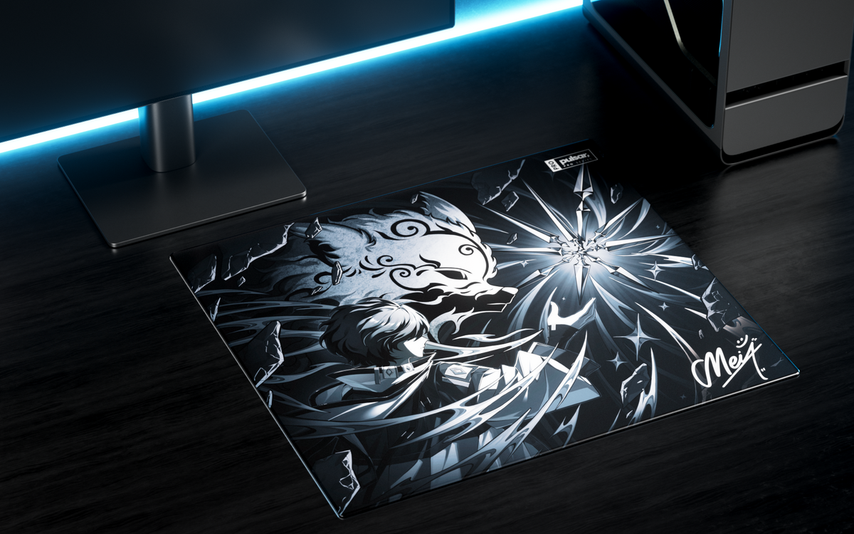 Pulsar Pro Series Meiy Glass Mouse Pad - Ausmodshop Pulsar Pro Series Meiy Glass Mouse Pad - Ausmodshop