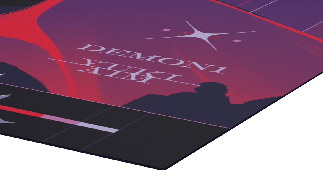 マウス・トラックボール Yuki Aim x Demon1 Glass mousepad Yuki Aim x Demon1 - Glass Mousepad
