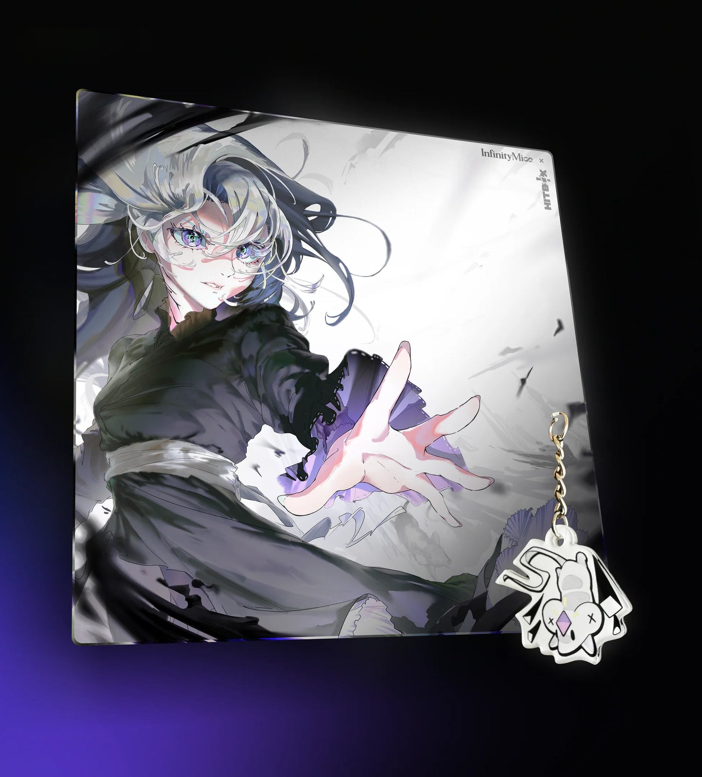 InfinityMice x Hitbox Studios Wisteria Glass Mouse Pad - Ausmodshop