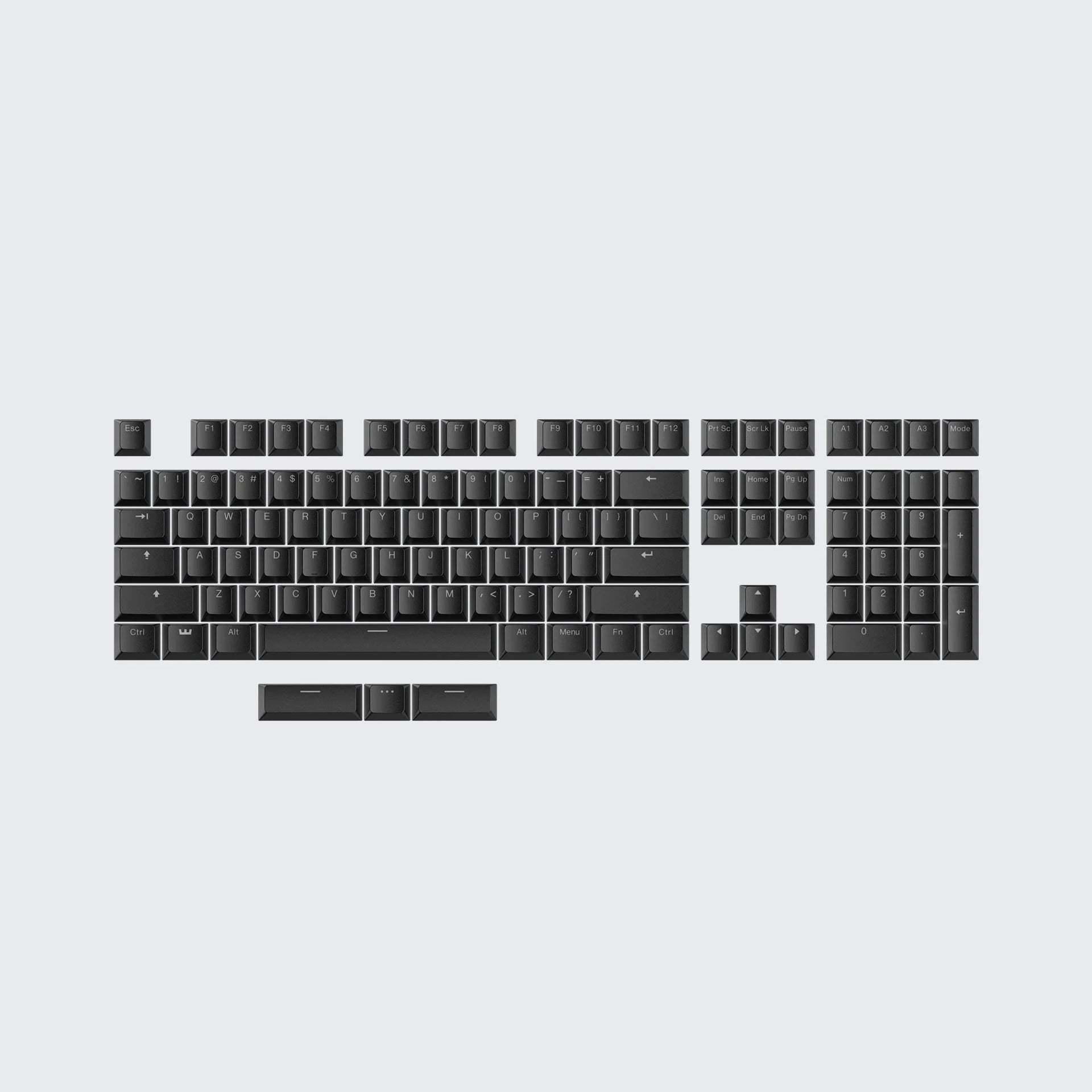 【新品未開封】Wooting Double-shot PBT Keycap XVX Black Japanese Keycaps Double Shot PBT Keycap Set 146 Keys