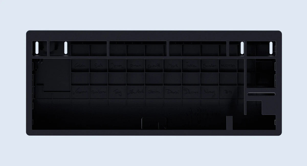 wooting80he プラスチックケース　black wooting80he プラスチックケース black