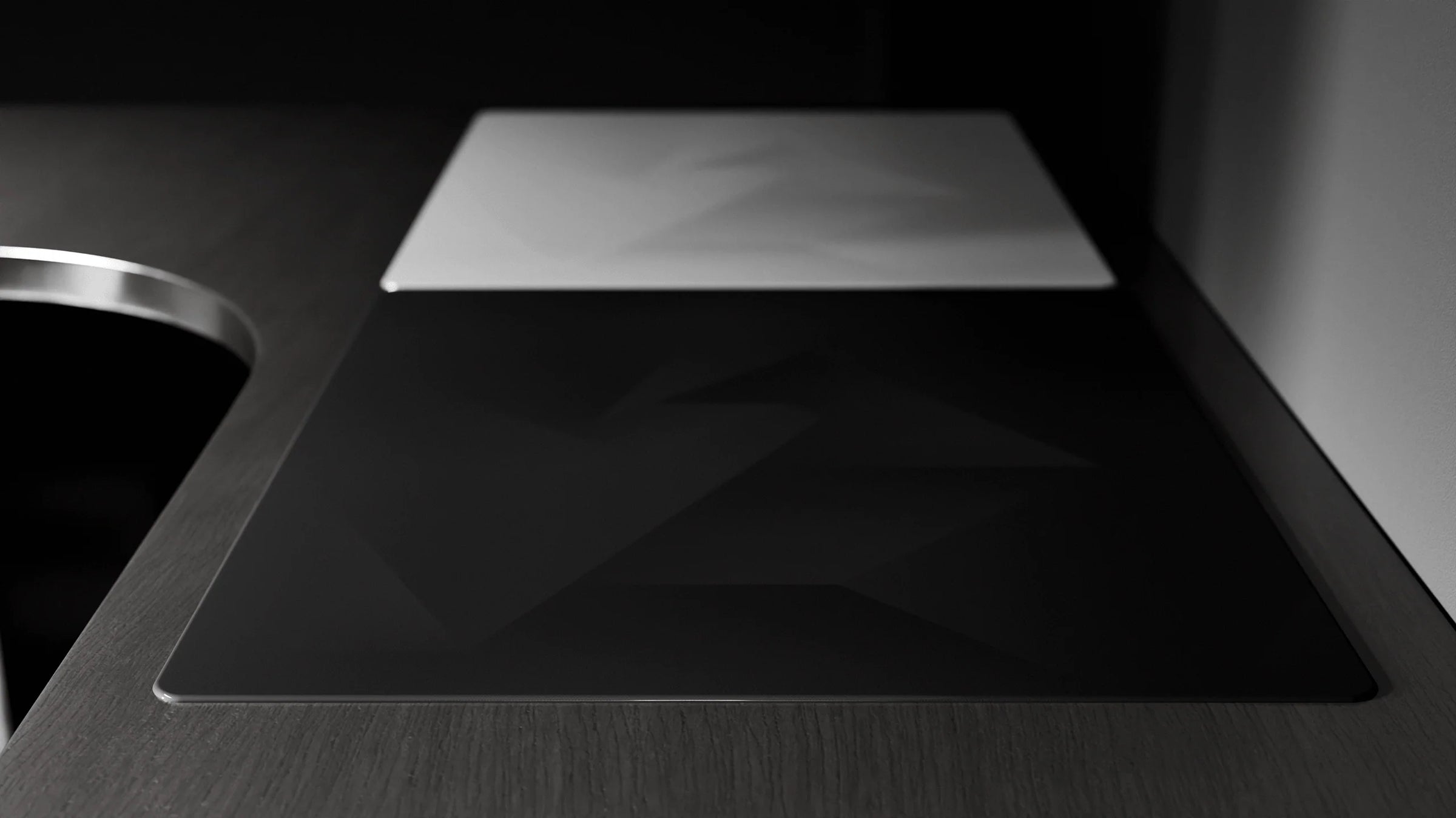 GLSSWRKS Polarity Series Glass Mouse Pad - Ausmodshop GLSSWRKS Polarity Series Glass Mouse Pad - Ausmodshop