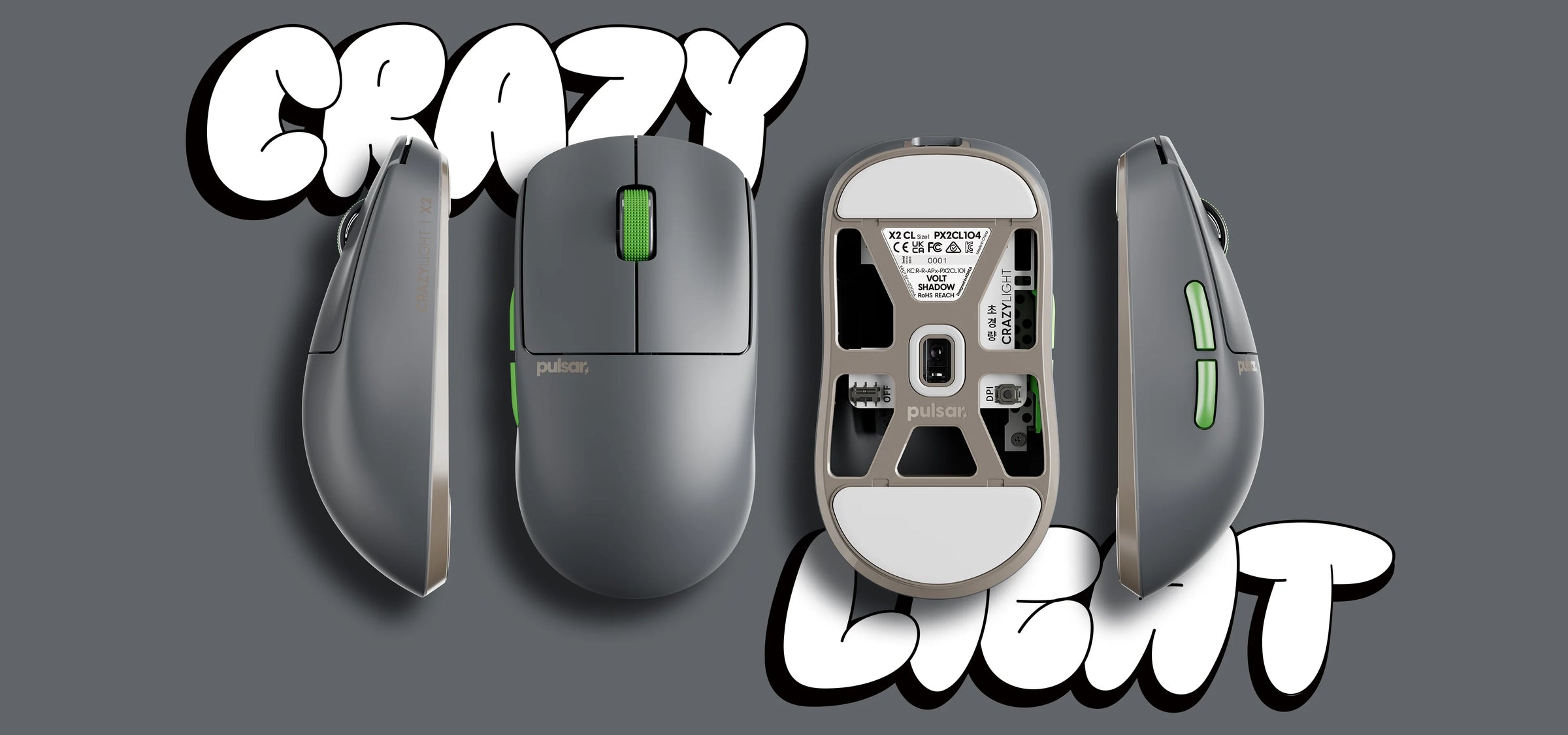 Pulsar X2 CrazyLight Wireless Gaming Mouse - Ausmodshop Pulsar X2 CrazyLight Wireless Gaming Mouse - Ausmodshop