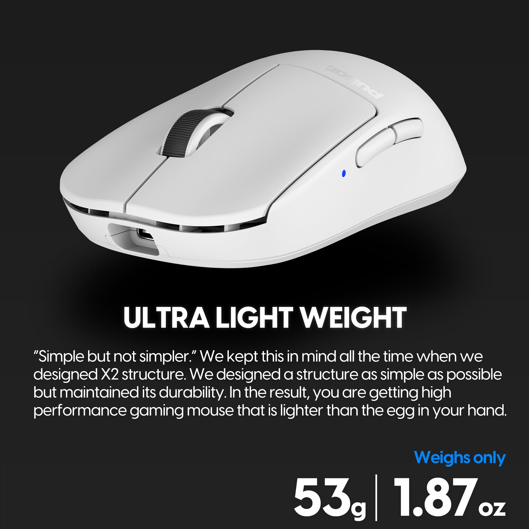 Pulsar X2V2 Wireless Gaming Mouse - White