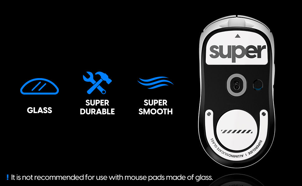 Pulsar Superglide 2 Glass Mouse Skates for Logitech G Pro X Superlight ...