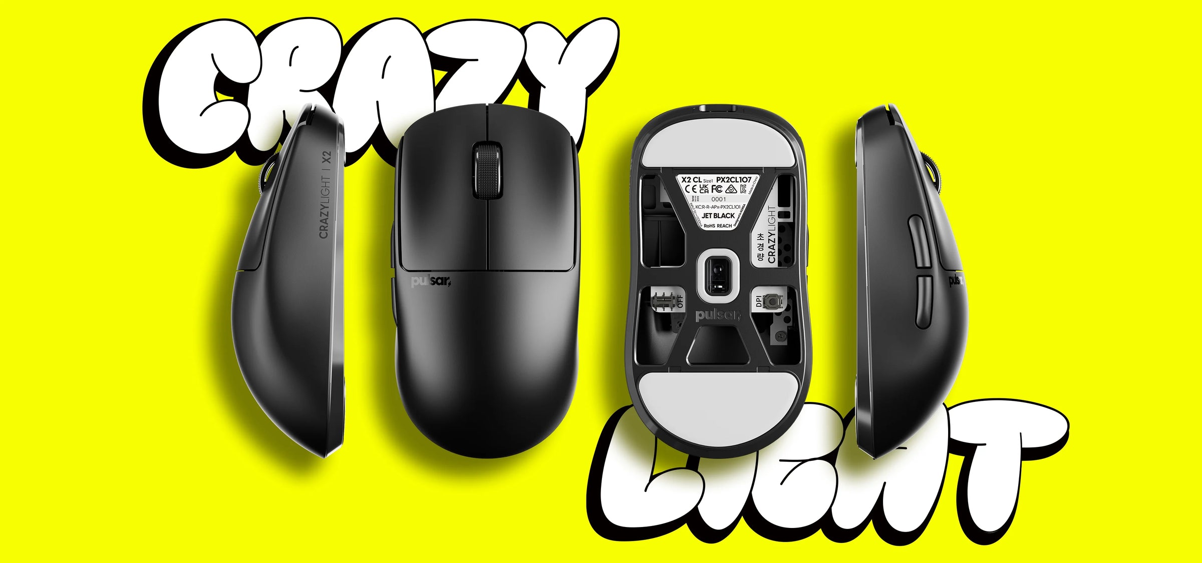 Pulsar X2 CrazyLight Wireless Gaming Mouse - Ausmodshop