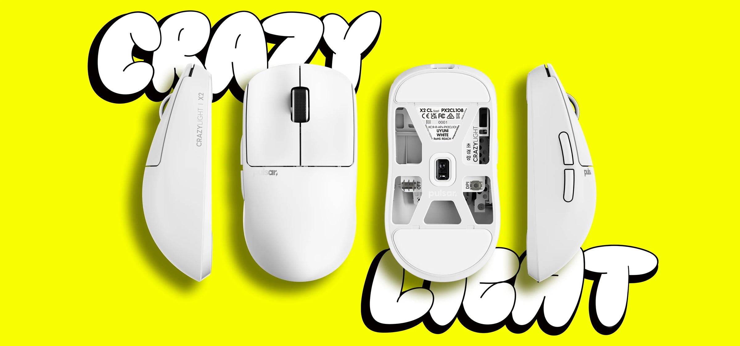 Pulsar X2 CrazyLight Wireless Gaming Mouse - Ausmodshop Pulsar X2 CrazyLight Wireless Gaming Mouse - Ausmodshop