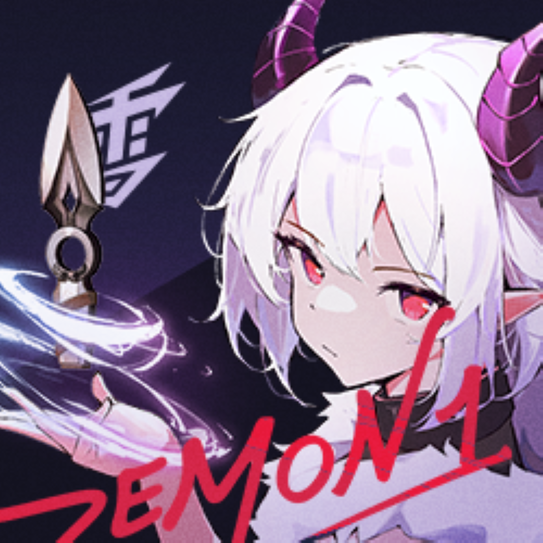 Yukiaim × Demon1 cloth mousepad Yuki Aim x Demon1 - Glass Mousepad