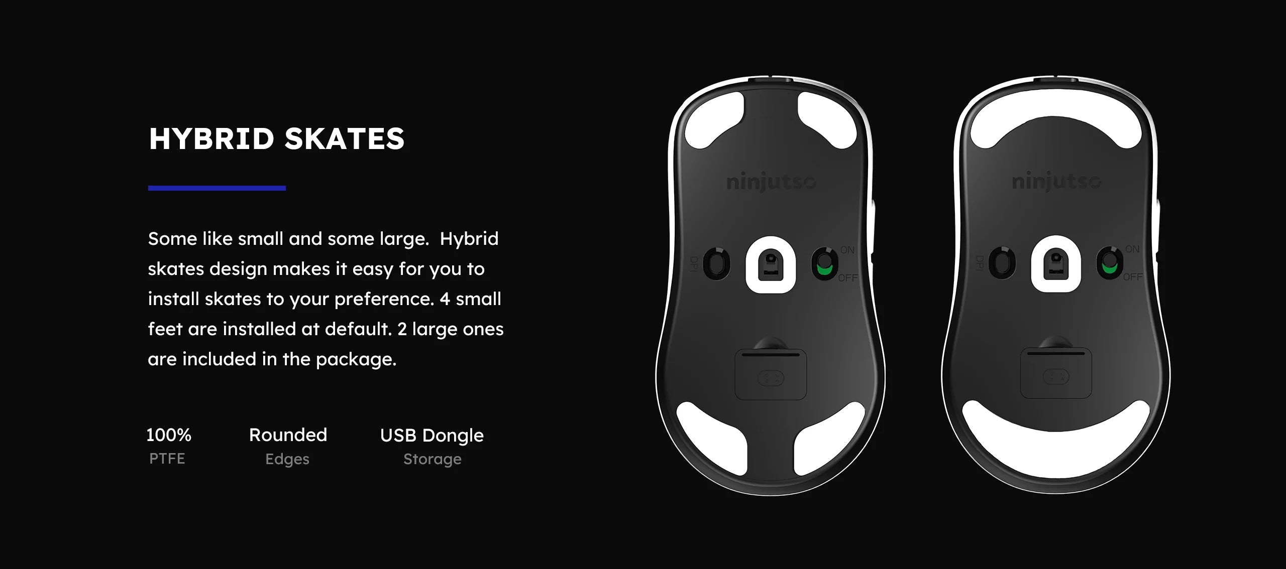 Ninjutso Sora Wireless Gaming Mouse - Black