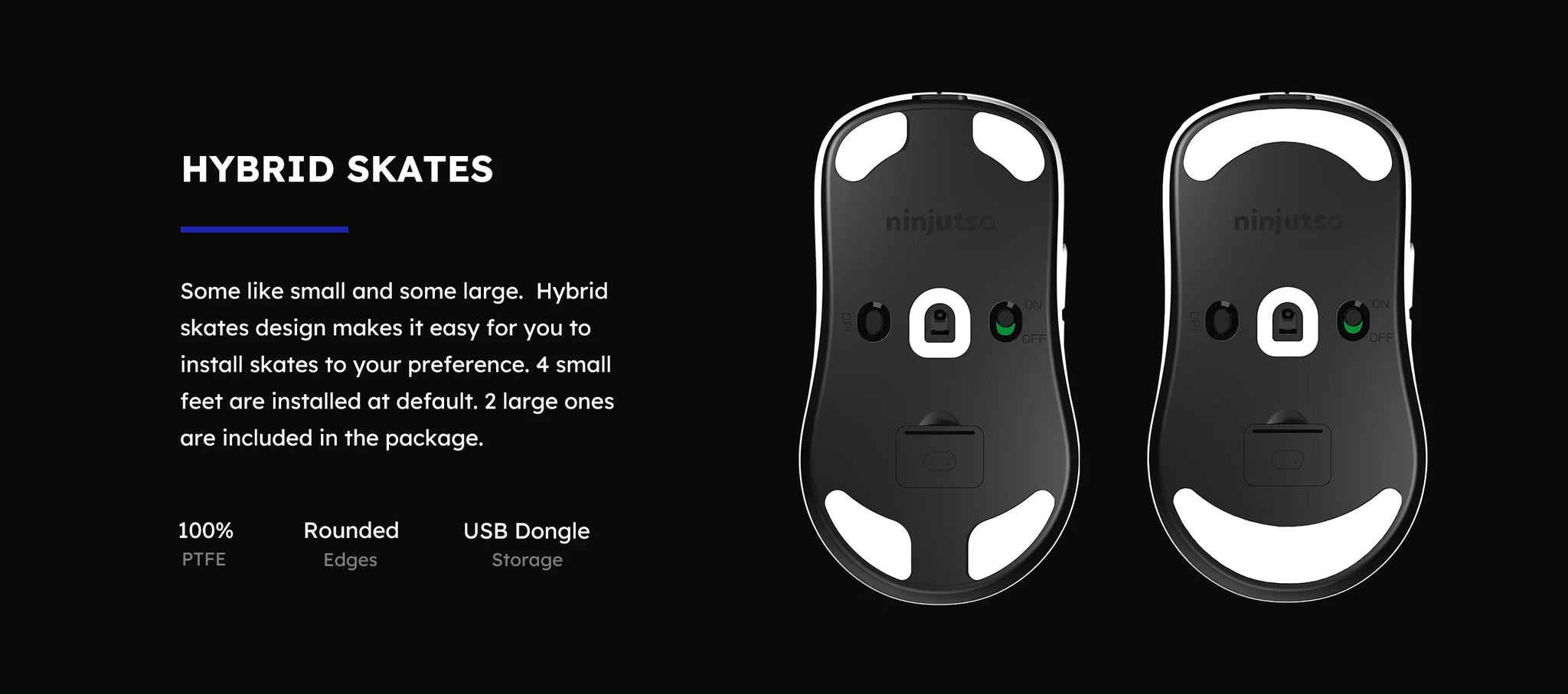 Ninjutso Sora Wireless Gaming Mouse - White – Ausmodshop